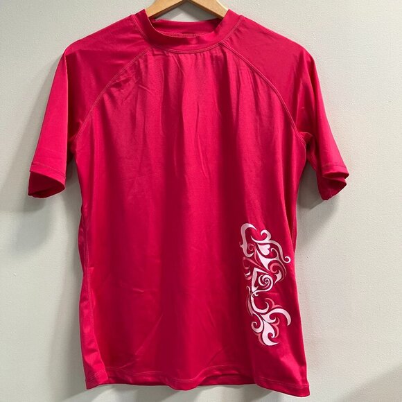 Kanu Surf Women's Breeze UPF 50 Short Sleeved Active Rashguard Size Large - Picture 2 of 5